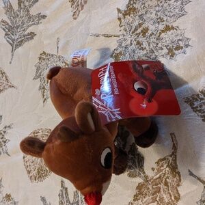 NWT Small Rudolph the Red Nosed Reindeer Plush Stuffed Toy 6.5" 2008